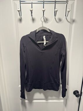 lululemon athletica Black Quarter-Zip Pullover Hoodie